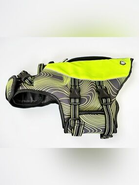 Arcadia Trail Small High Visibility Dog Life Jacket Flotation Vest Neon Yellow